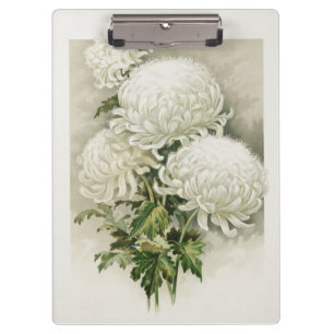 Porte-bloc Chrysanthèmes - Elégant Botanique Vintage