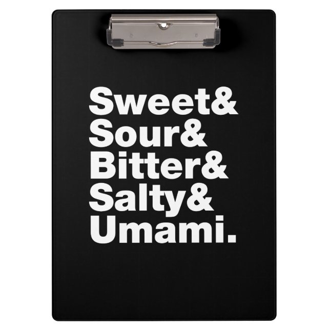 Porte-bloc Cinq saveurs de base (Devant)