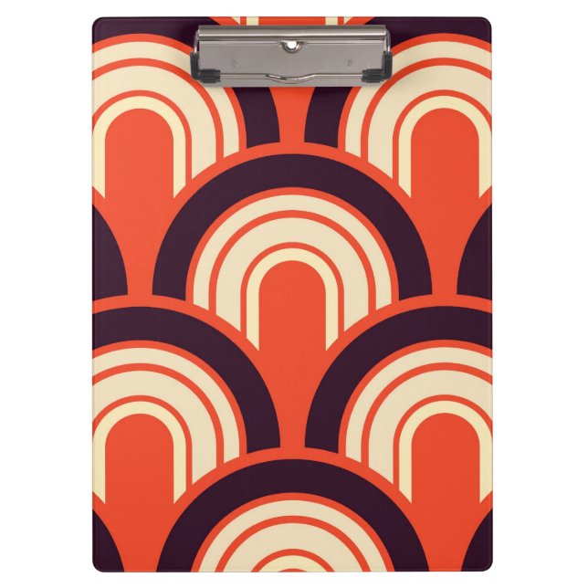 Porte-bloc Cinquante ans rétro Abstrait (Devant)