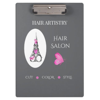 Porte-bloc Ciseaux de la marque de salon de coiffure de luxe