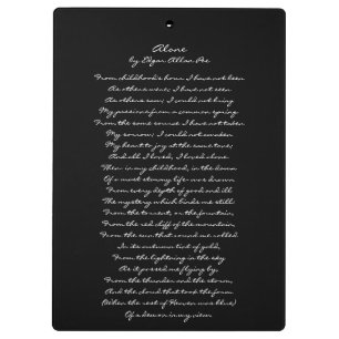 Porte-bloc Citation de porte - bloc d'Edgar Allan Poe et seul