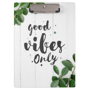 Porte-bloc Citation du bonheur Good Vibes uniquement