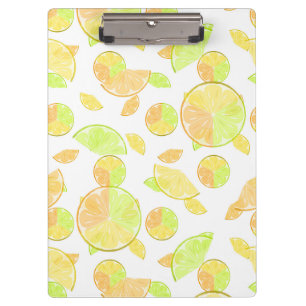 Porte-bloc citron vert orange tranches fruits agrumes nature