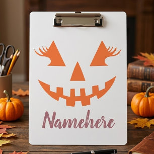 Porte-bloc Citrouille personnalisée Jack O Lantern Halloween
