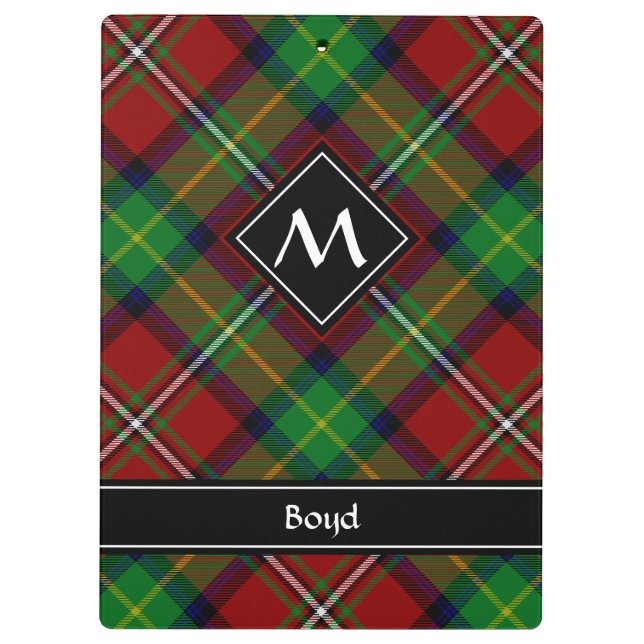 Porte-bloc Clan Boyd Tartan (Dos)