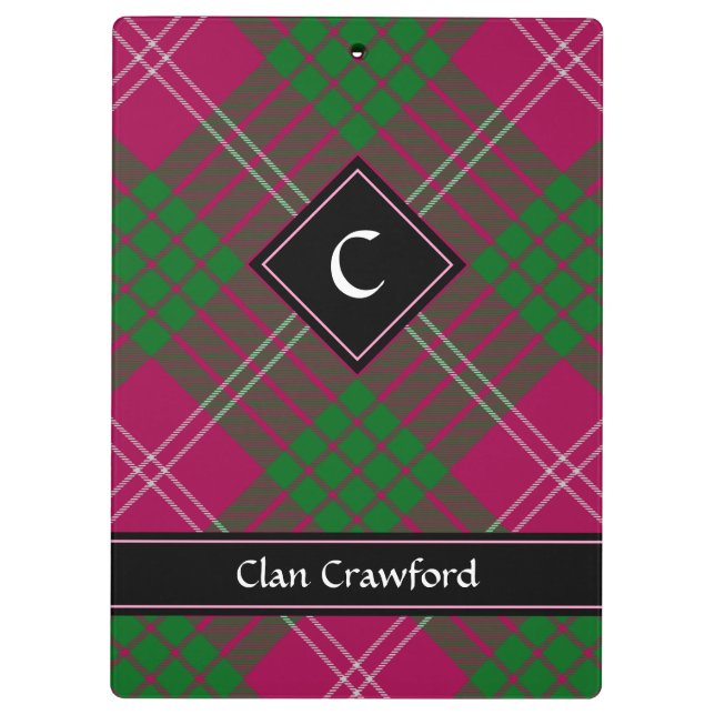 Porte-bloc Clan Crawford Tartan Porte - bloc (Dos)