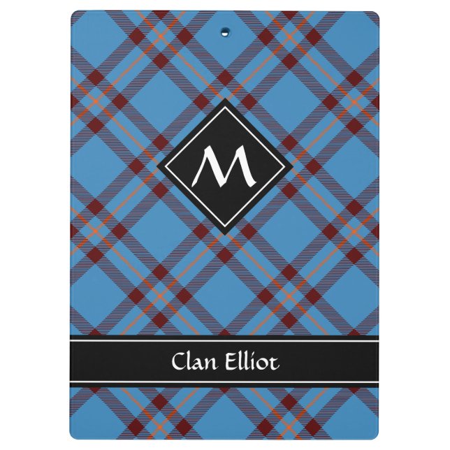 Porte-bloc Clan Elliot Ancien Porte - bloc Tartan (Dos)