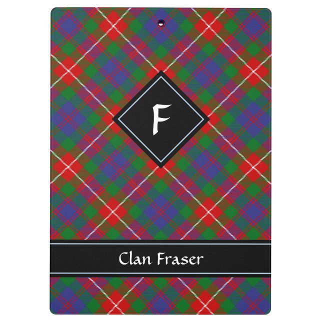 Porte-bloc Clan Fraser de Lovat Tartan (Dos)