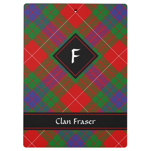 Porte-bloc Clan Fraser Tartan Porte - bloc (Dos)