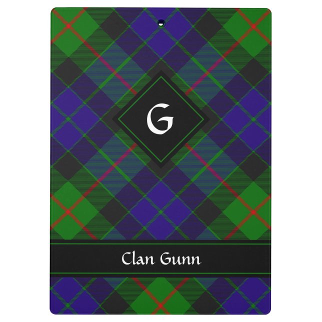 Porte-bloc Clan Gunn Tartan Porte - bloc (Dos)
