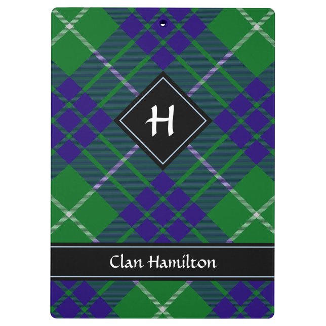 Porte-bloc Clan Hamilton Chasse Tartan Porte - bloc (Dos)