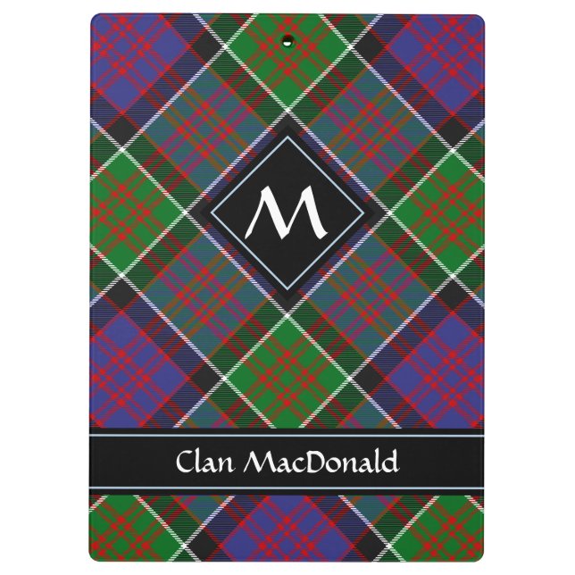 Porte-bloc Clan MacDonald de Clanranald Tartan Porte - bloc (Dos)
