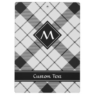 Porte-bloc Clan MacFarlane Tartan noir et blanc
