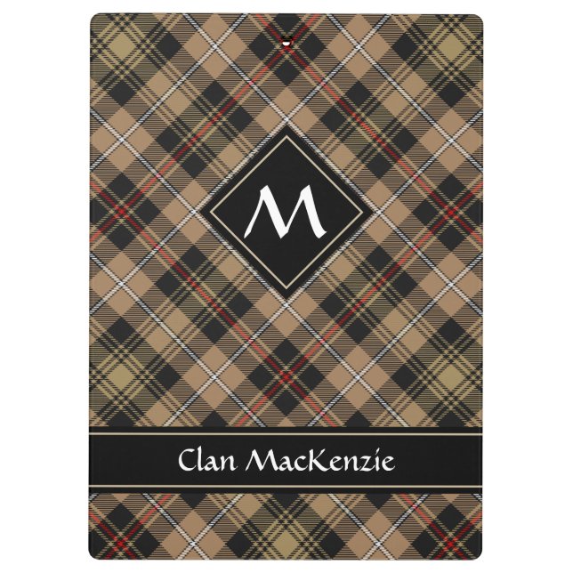 Porte-bloc Clan MacKenzie Chasse Brown Tartan Porte - bloc (Dos)