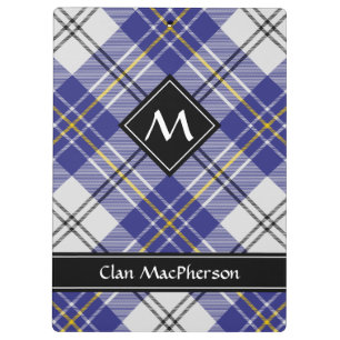 Porte-bloc Clan MacPherson Robe Bleue Tartan Porte - bloc