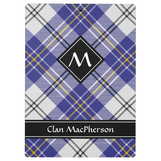 Porte-bloc Clan MacPherson Robe Bleue Tartan Porte - bloc (Dos)