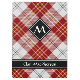 Porte-bloc Clan MacPherson Robe rouge Tartan Porte - bloc