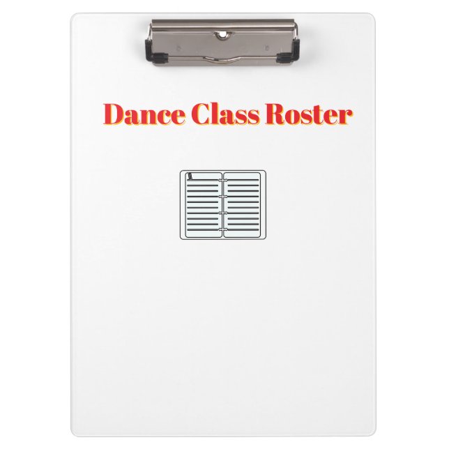 Porte-bloc Classe de danse Blanc (Devant)