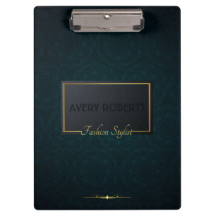 Porte-bloc Classé turquoise Elegant Professionnel géométrique