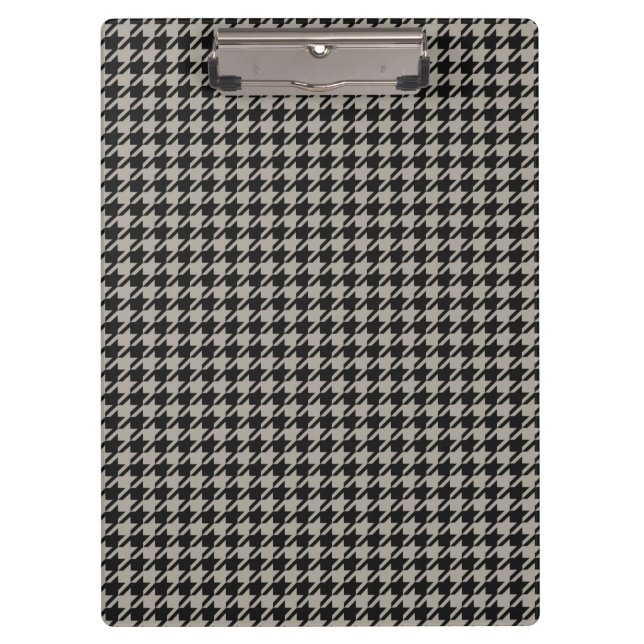 Porte-bloc Classic Pepita Houndstooth Motif Black Grey (Devant)