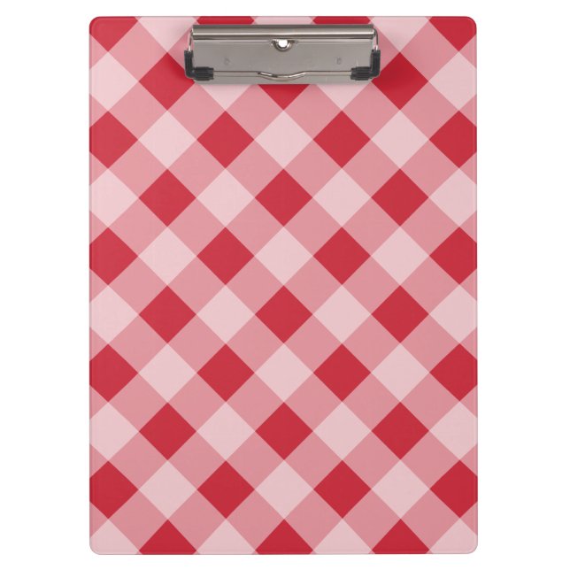 Porte-bloc classique à carreaux gingham (Devant)