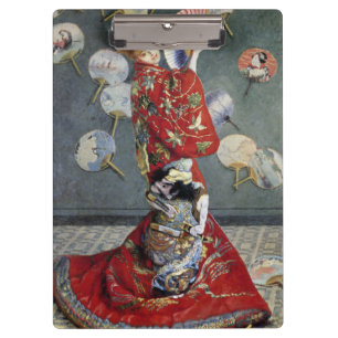Porte-bloc Claude Monet Camille en kimono rouge japonais Art