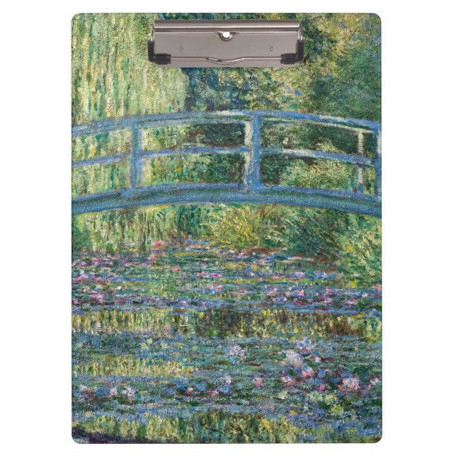 Porte-bloc Claude Monet - Eau Lily étang, Harmonie verte (Devant)
