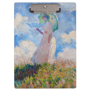 Porte-bloc Claude Monet - Femme à l'ombrelle tournée vers la