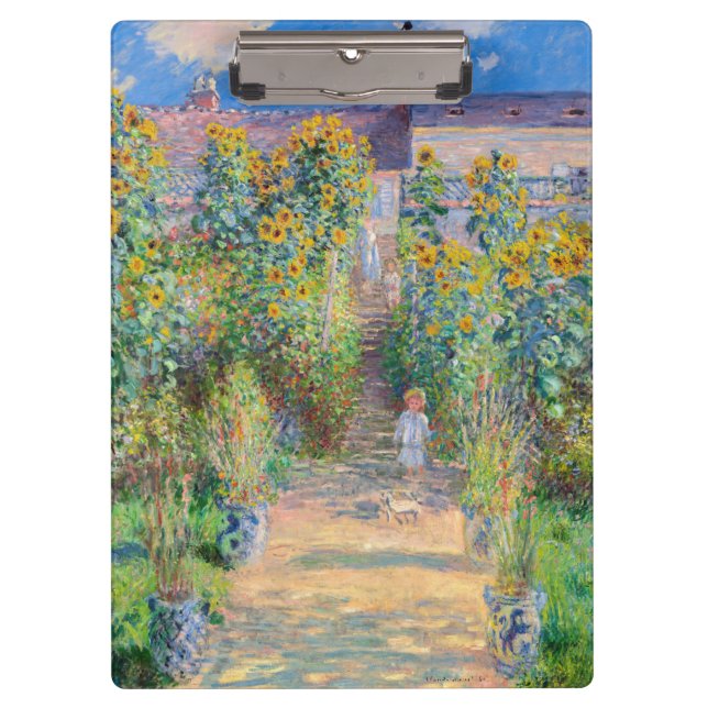 Porte-bloc Claude Monet - Le jardin de l'artiste à Vetheuil (Devant)