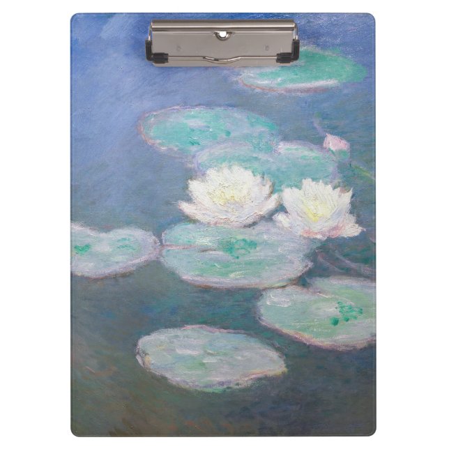 Porte-bloc Claude Monet - Lys à eau, effet du soir (Devant)