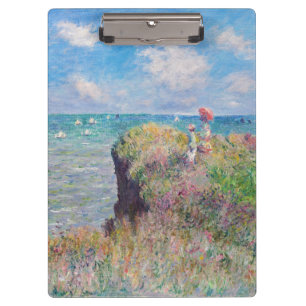 Porte-bloc Claude Monet - Promenade sur la falaise à Pourvill