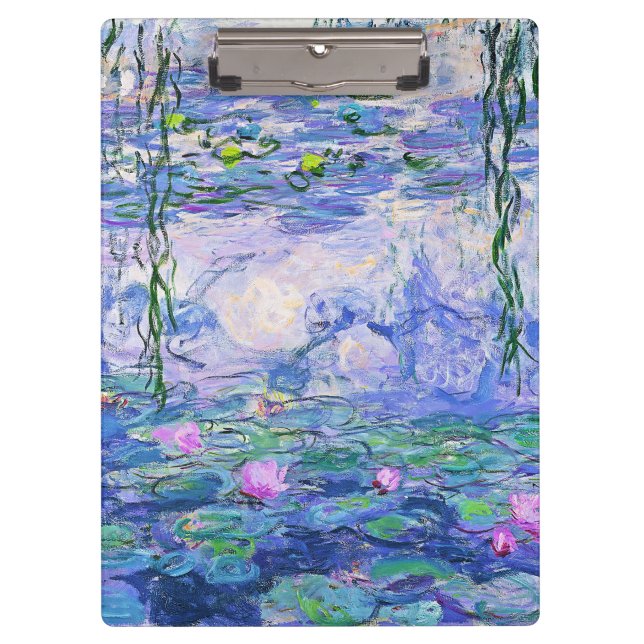 Porte-bloc Claude Monet Water Lilie L'Art Impressionniste Fra (Devant)