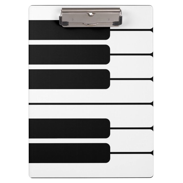 Porte-bloc Clavier de piano touches de nouveauté jumbo noir e (Devant)