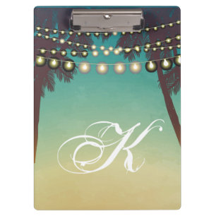 Porte-bloc Clip board personnalisé Plage Coucher de soleil Pa