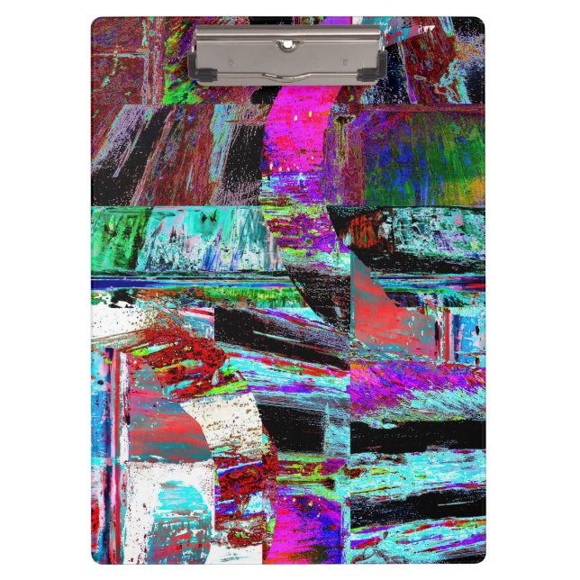 Porte-bloc Clipboard – Neon Pulse (Devant)