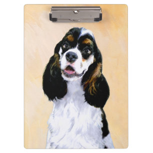 Porte-bloc Cocker Spaniel (Parti) Peinture - Art Chien origin