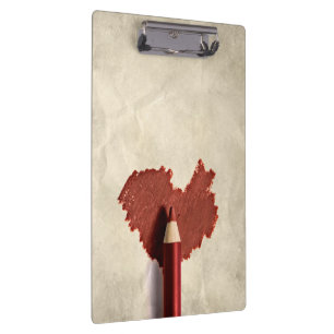 Porte-bloc Coeur à motifs dessinés