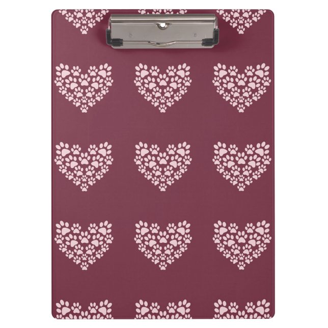 Porte-bloc Coeur d'empreinte (Devant)