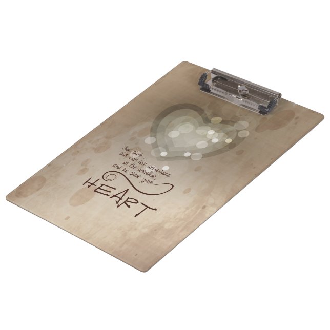 Porte-bloc Coeur Encouragement Religieux, Grunge (Incliné)