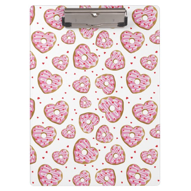 Porte-bloc Coeur rose mignon Cookies (Devant)