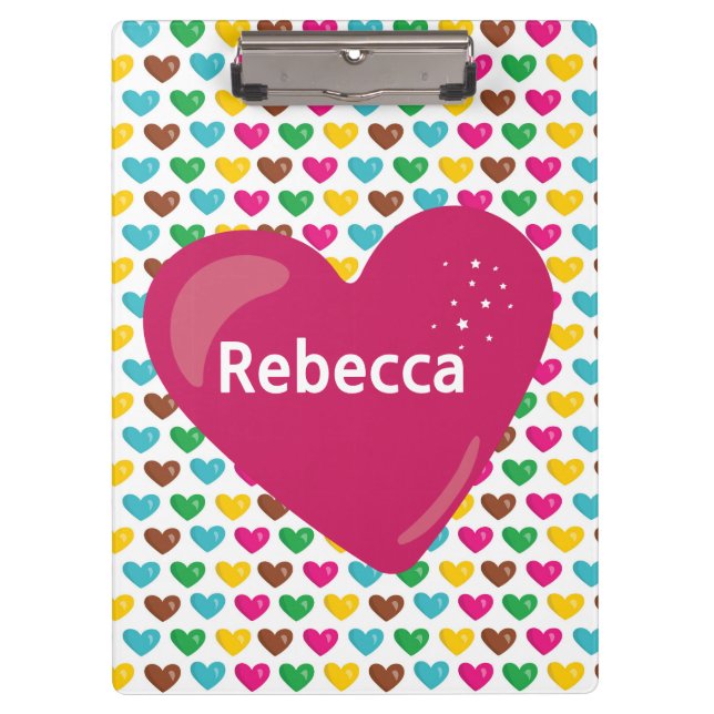 Porte-bloc Coeurs heureux (Devant)