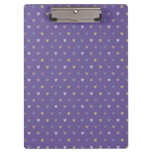 Porte-bloc Coeurs minuscules polka sur violet violet Ultra vi