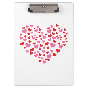 Porte-bloc Coeurs Rouge Et Rose