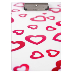 Porte-bloc Coeurs rouges