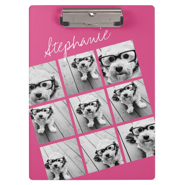 Porte-bloc Collage de photos Instagram avec 9 photos carrés (Devant)