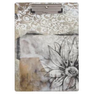 Porte-bloc Collage Fleur II