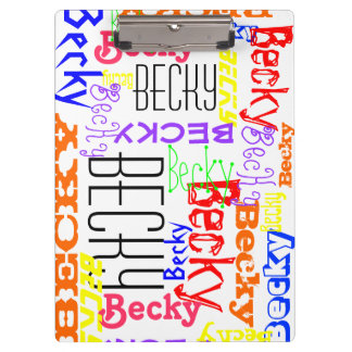 Porte-bloc Collage nommé fait sur commande personnalisé
