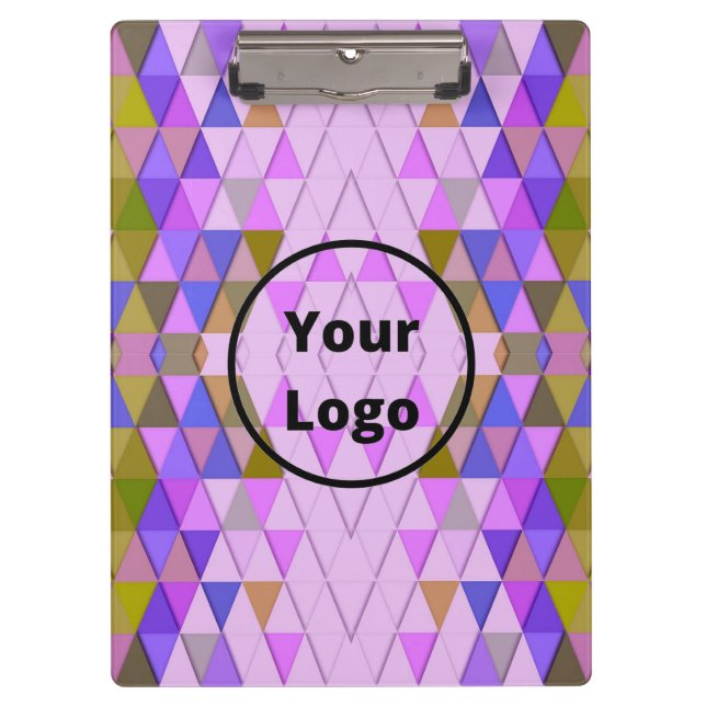 Porte-bloc Colorful diamonds and triangles pattern (Devant)