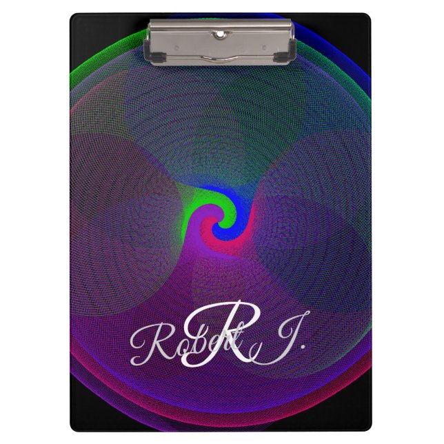 Porte-bloc Colorful Fused Center Geometric Clipboard (Devant)