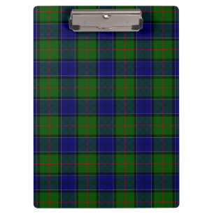 Porte-bloc Colquhoun tartan bleu vert plaid